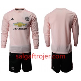 Manchester United Fodboldtrøjer Børn Udebanesæt 2018/19 Langærmet